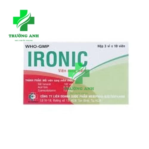 Ironic 200 Mebiphar - Phòng ngừa và điều trị thiếu máu do thiếu sắt